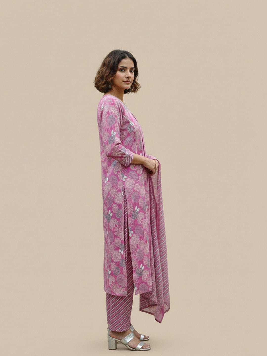 Pure Cotton Embroidered Summer Kurta Set for Women