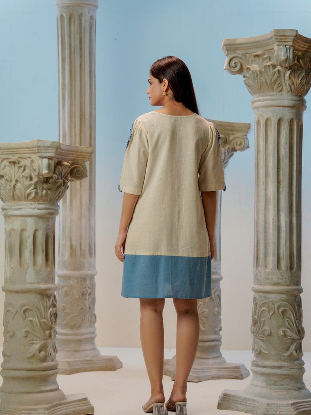 Two-Tone Modern Dress