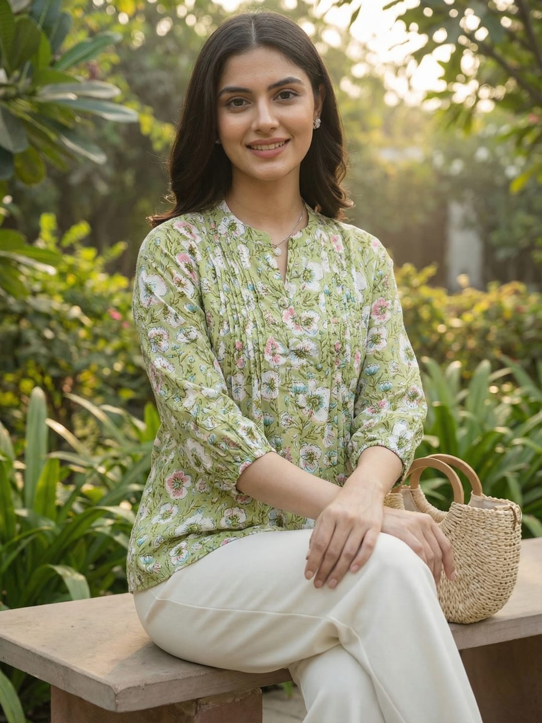 The Kurti Collection Women Summer Floral printed Top