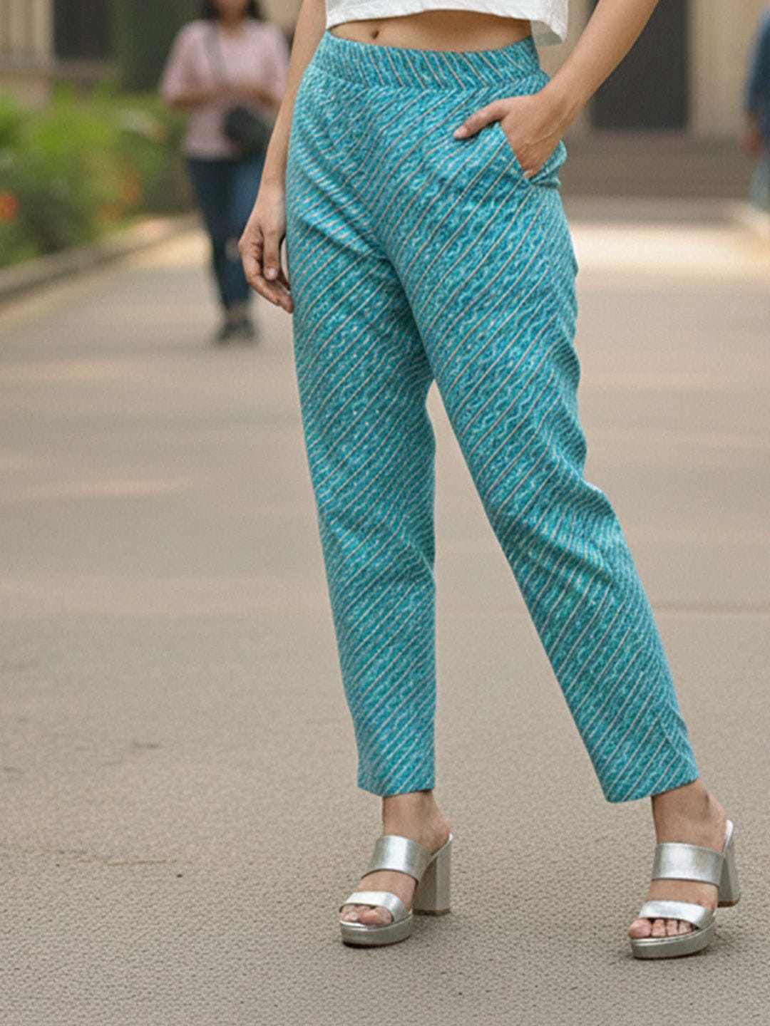 Office Wear Cotton Kurti Pant Set with Dupatta