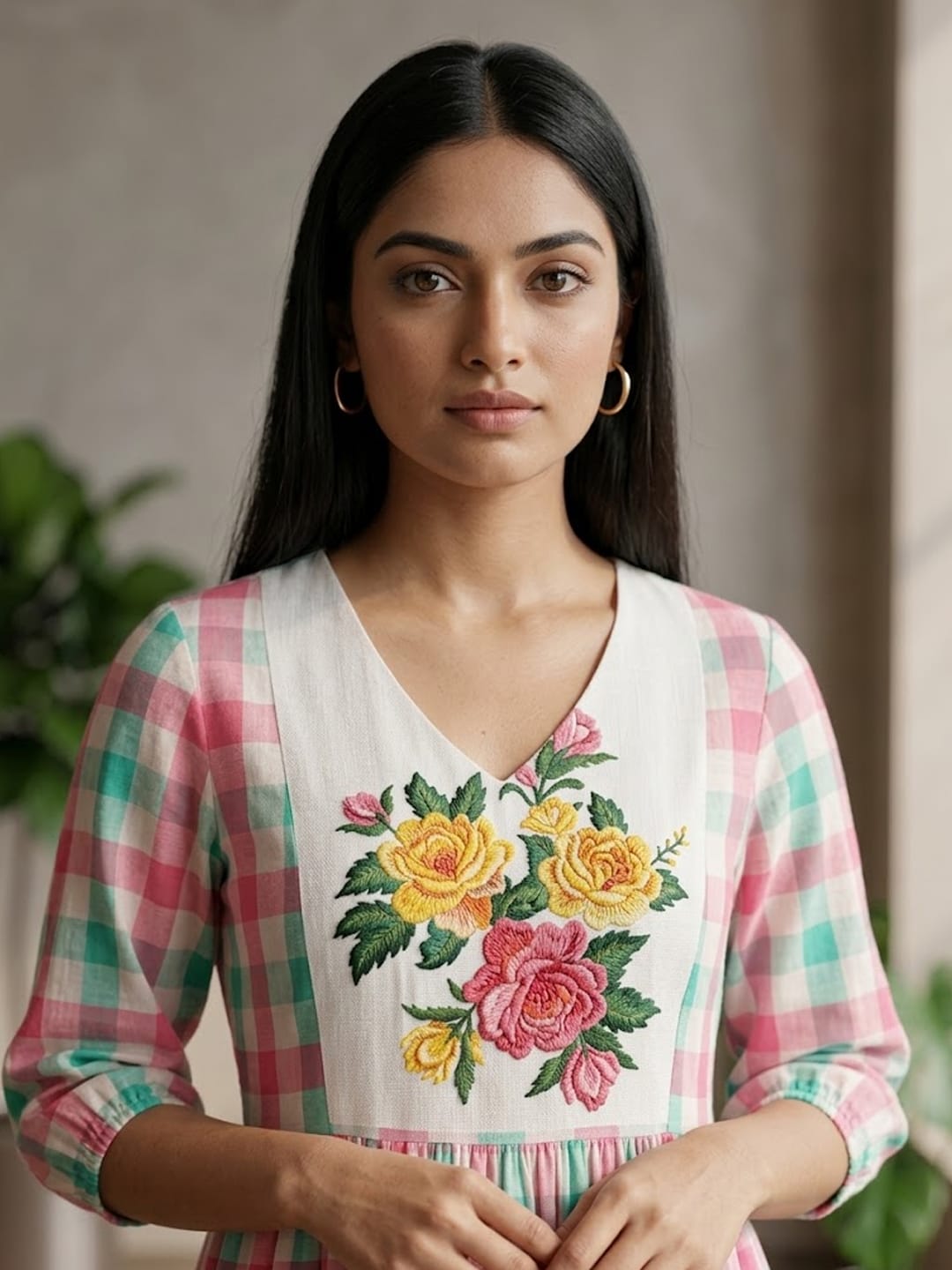 Varanga Multi Colored Women Summer Dress