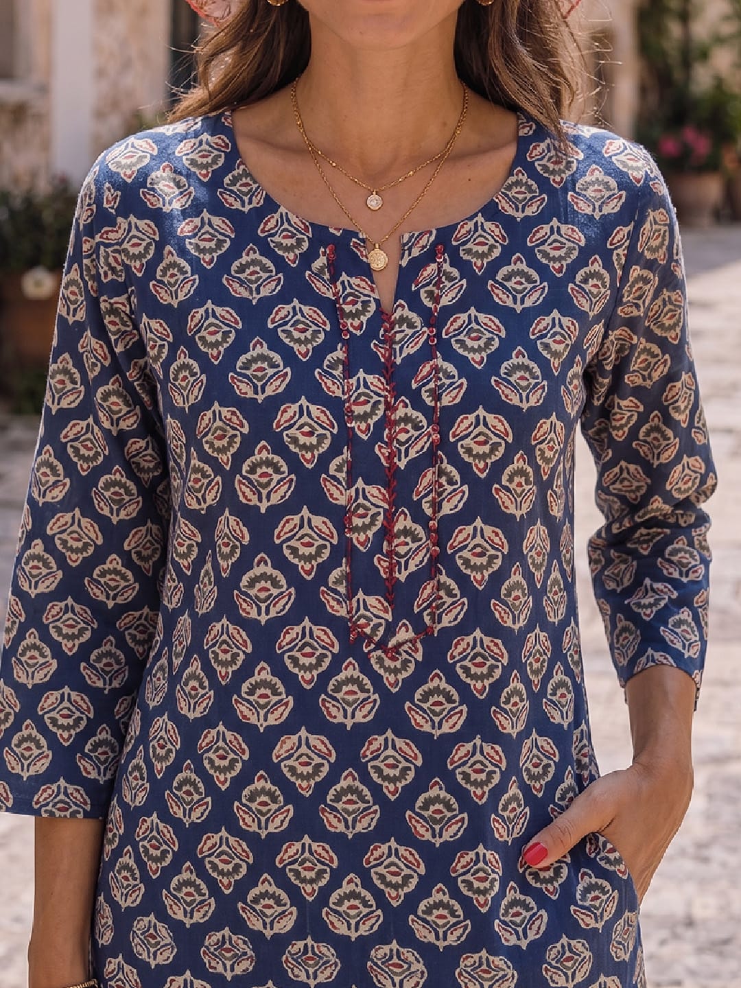 The Indigo Raga Women's Straight Kurta