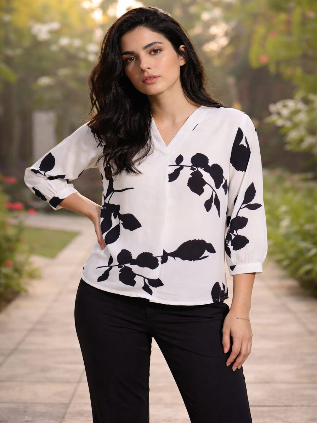 The Kurti Collection Women Summer Floral printed Top
