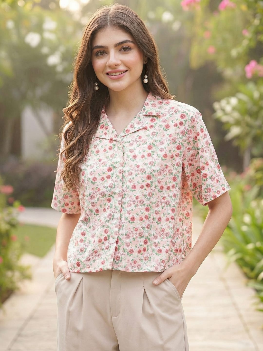 The Kurti Collection Women Summer Floral printed Top