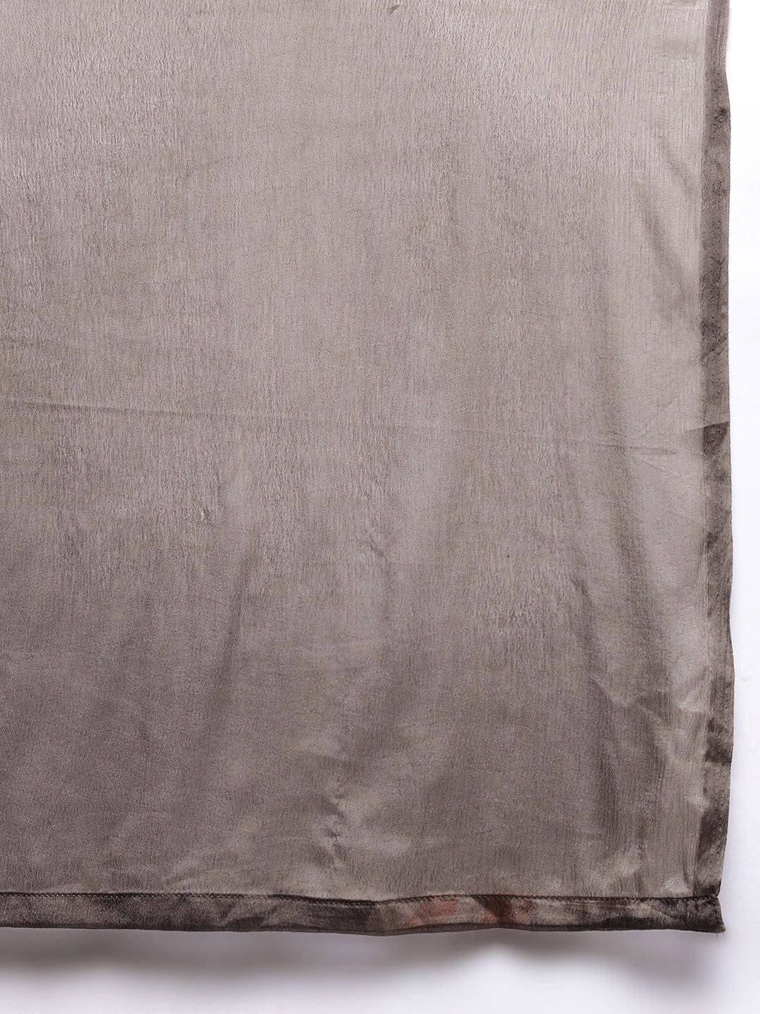 The Kurti Collection Women Grey Floral Printed Beads and Stones Embellished Straight Kurta with Trousers and Dupatta