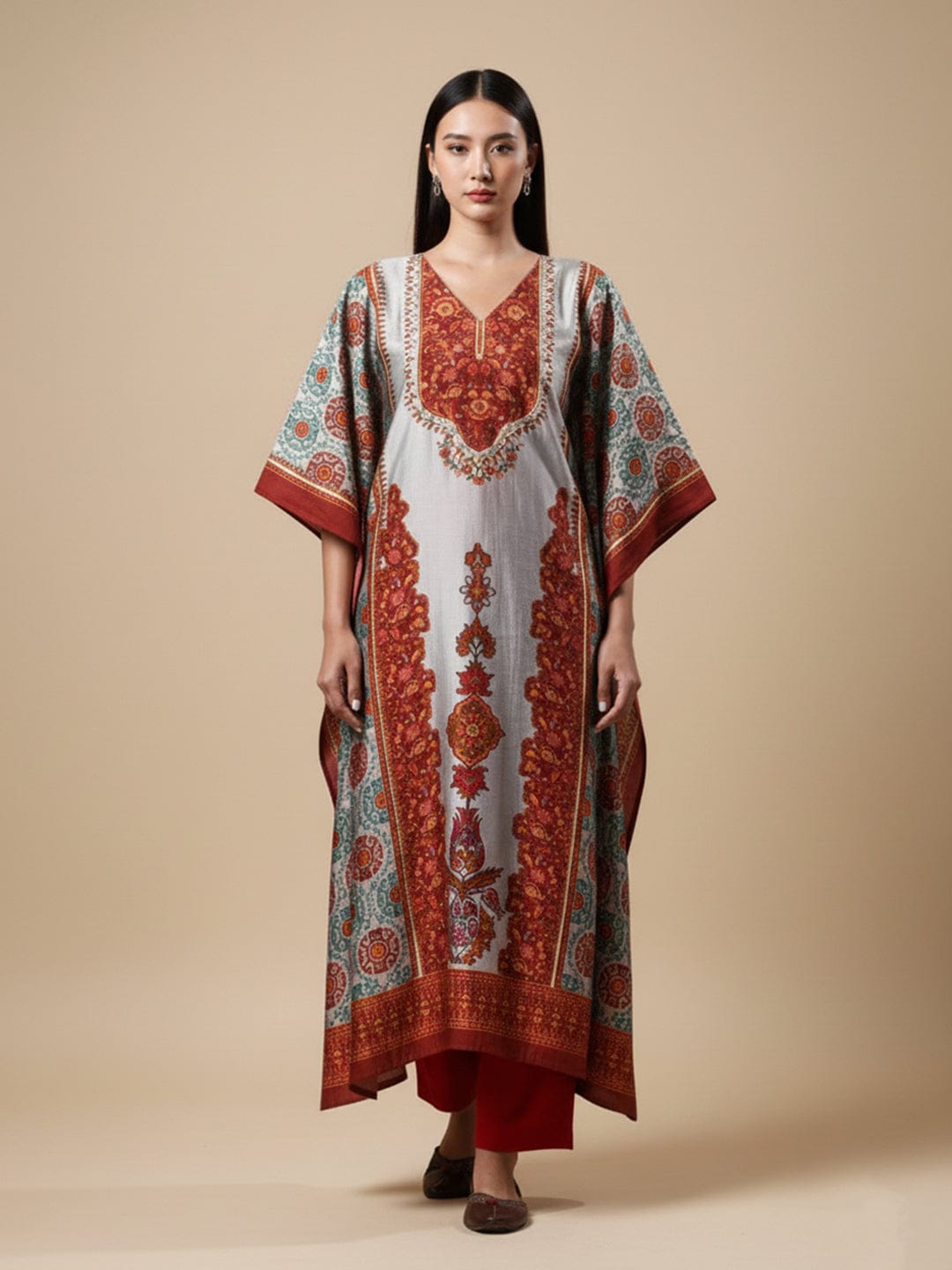 Women Floral Printed Kurta with Trousers