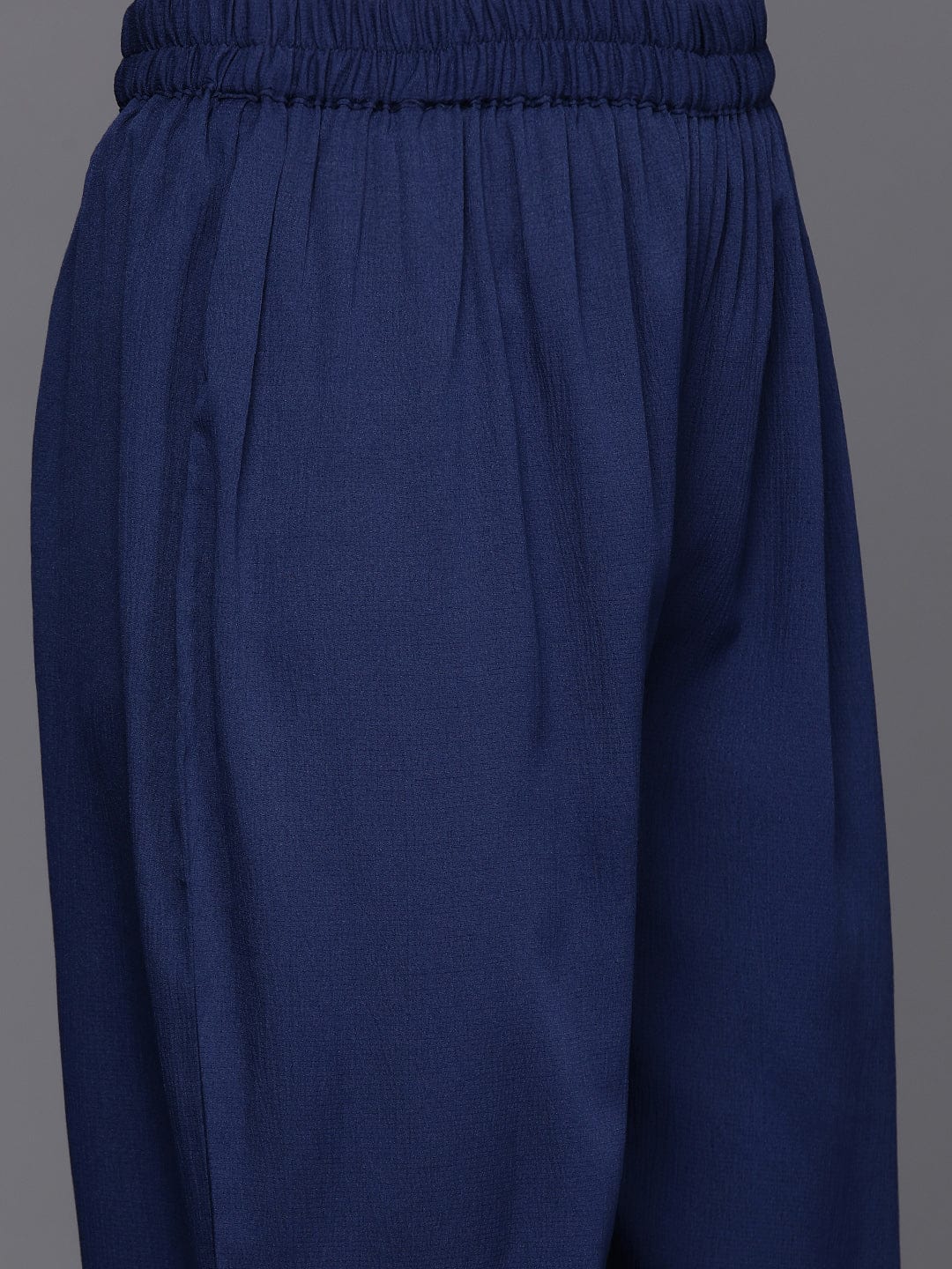 The Kurti Collection Women Blue Shirt Collar Co-Ord Set