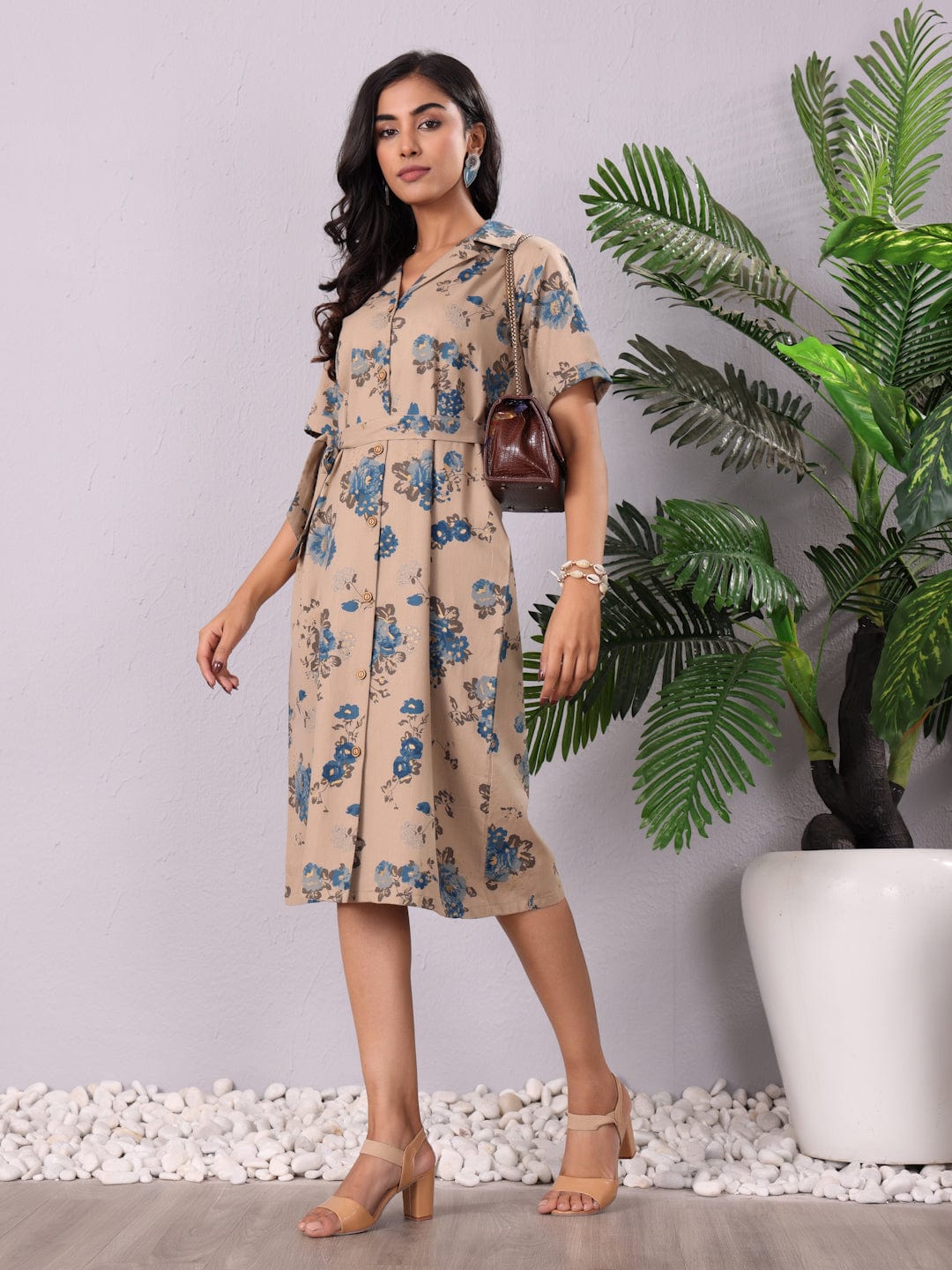 The Kurti Collection Women Floral Printed Shirt Dress