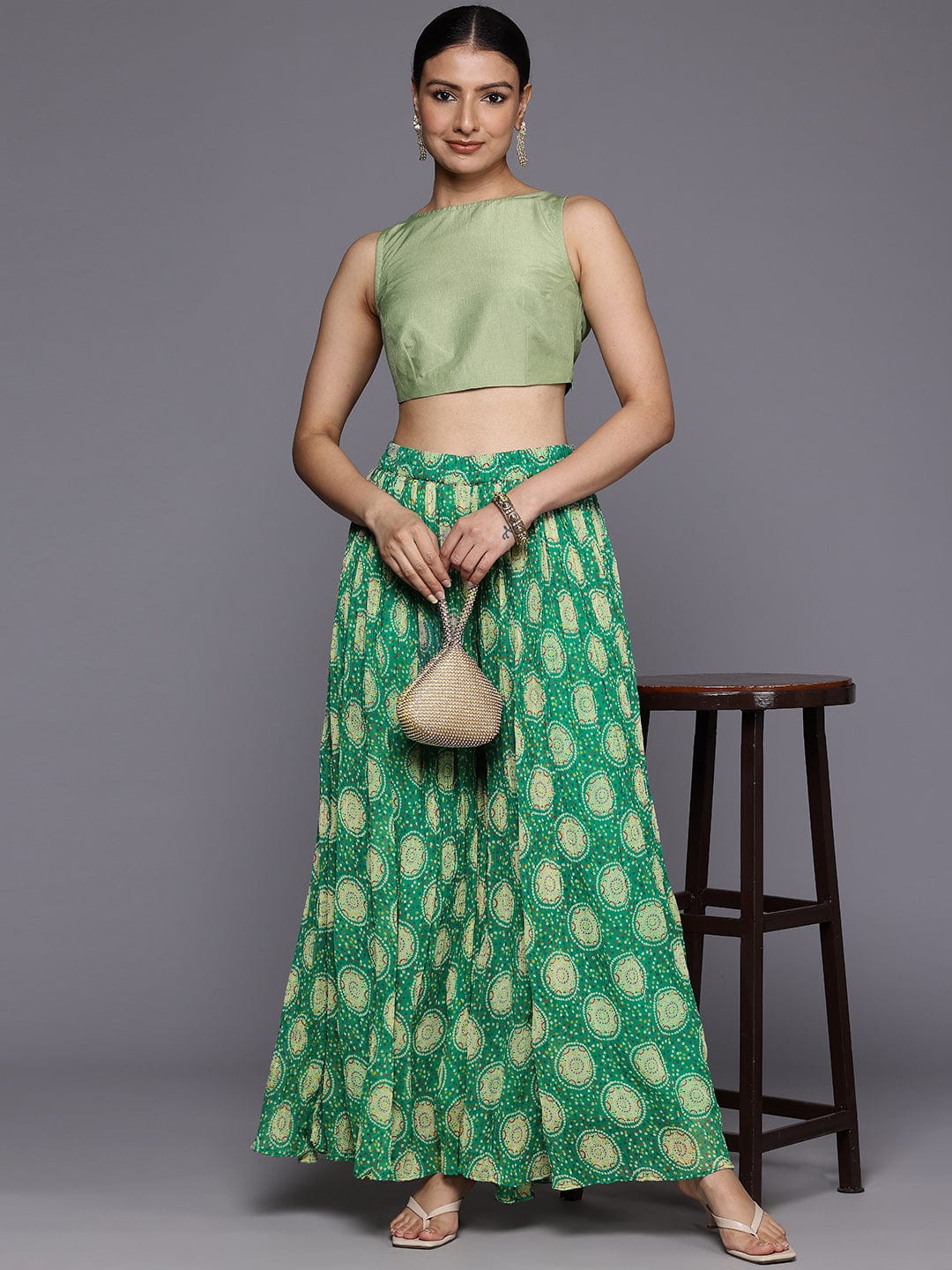 The Kurti Collection Women Bandhani Printed Palazzo