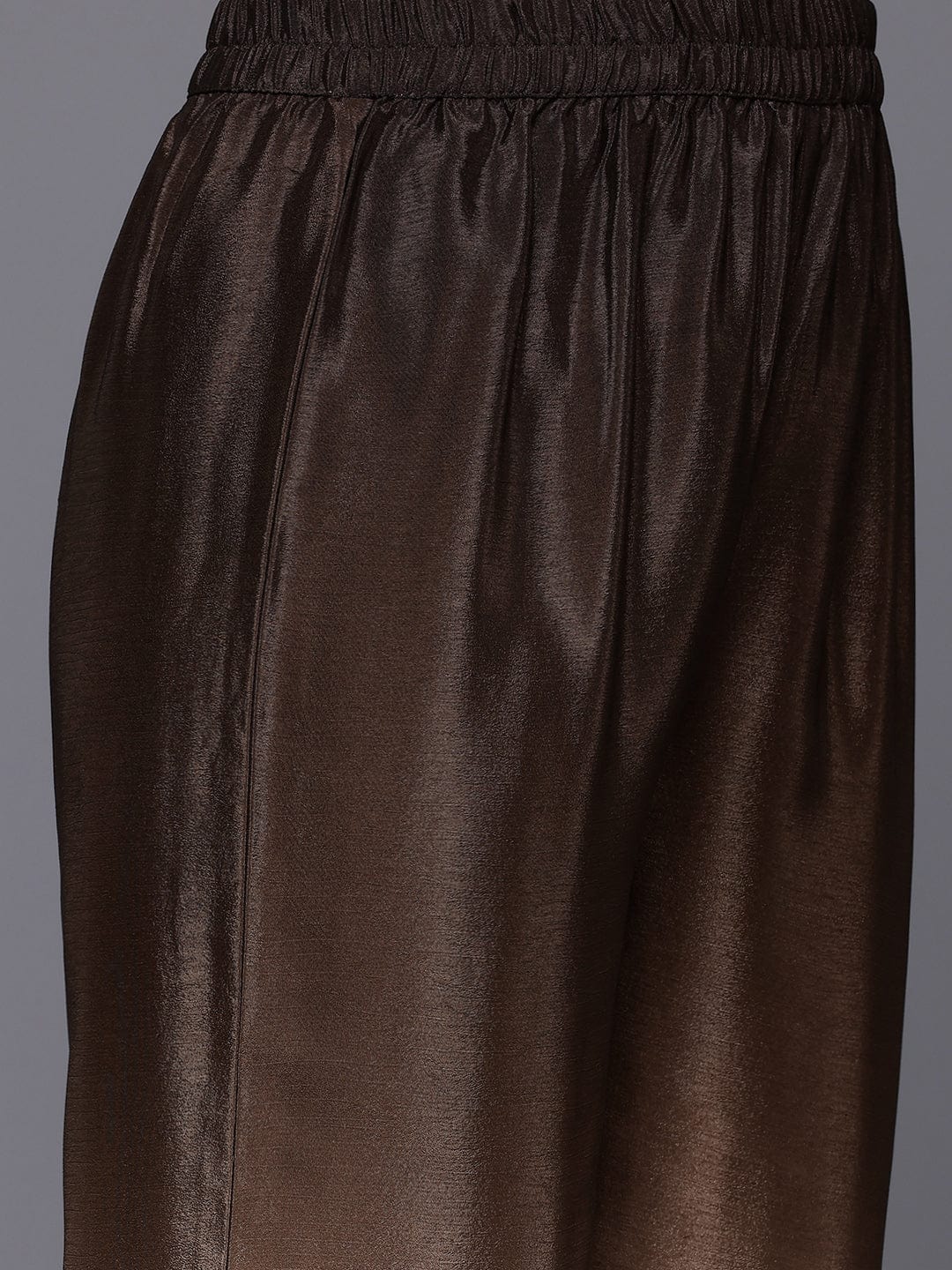The Kurti Collection Women Mandarin Collar Placement Embroidered Kurta Paired With Tonal Bottom