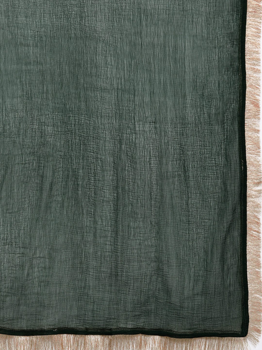 The Kurti Collection Women Green Heavy Zari Embroidered Kurta With Bottom And Dupatta