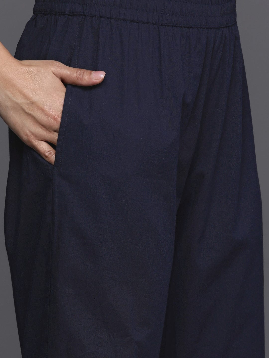 The Kurti Collection Women Blue Floral Printed Kurta With Bottom And Dupatta