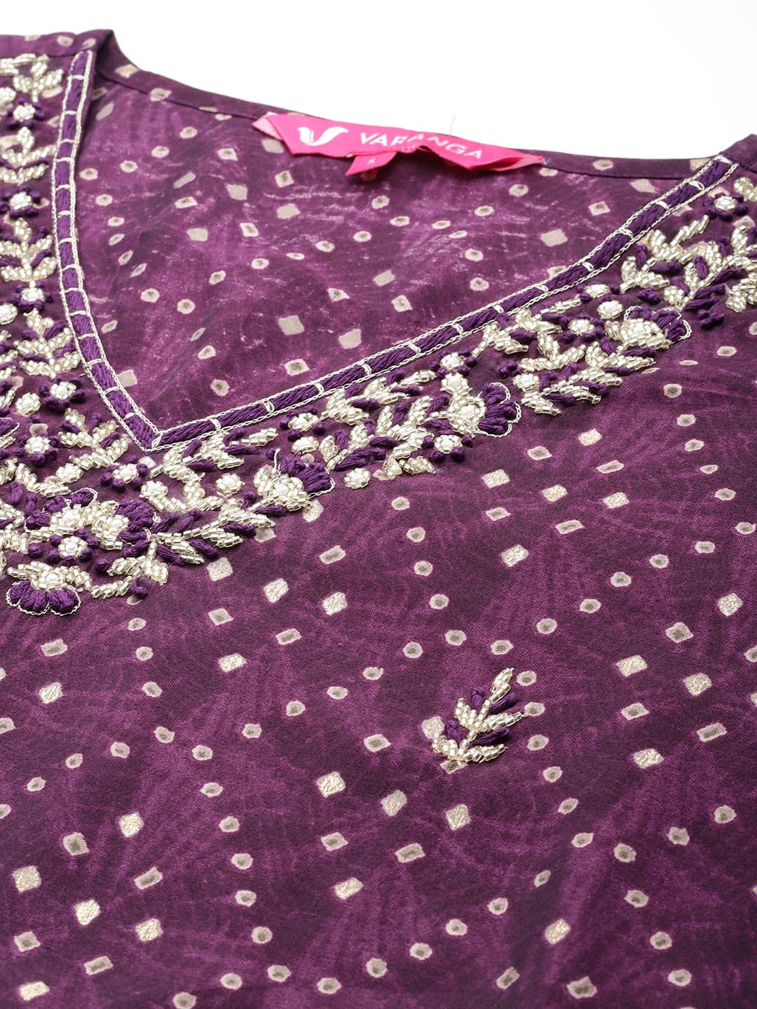 The Kurti Collection Women Zari And Beads Embroidered Kurta With Bottom And Dupatta