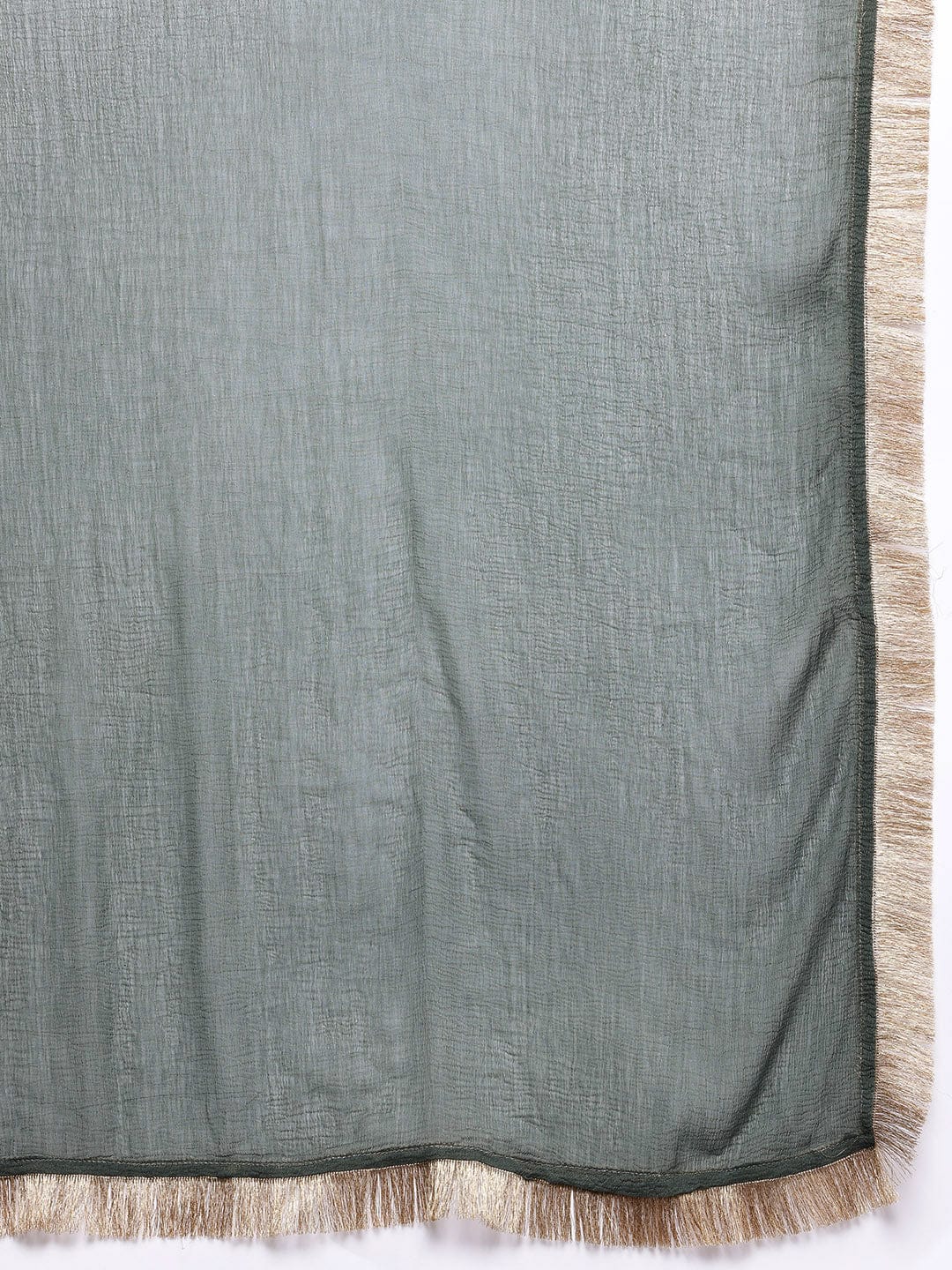 The Kurti Collection Women Mint Green Round Neck With Heavy Zari Embroidered Kurta With Bottom And Dupatta