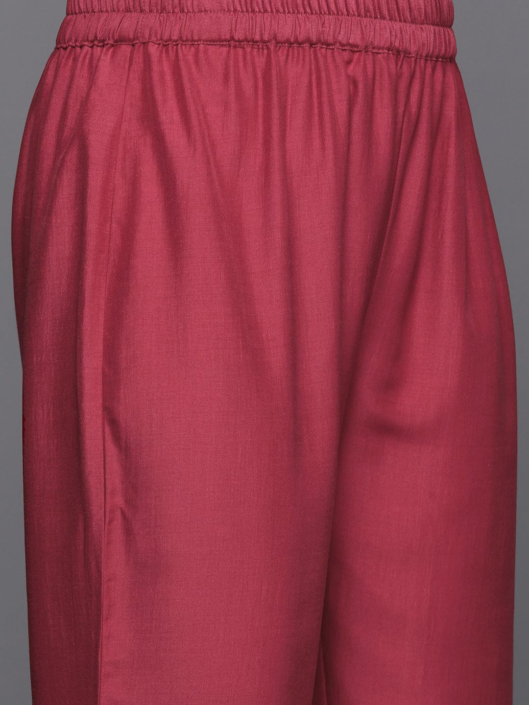 The Kurti Collection Women Maroon Angrakha Style Zari Embroidered Anarkali With Bottom & Dupatta