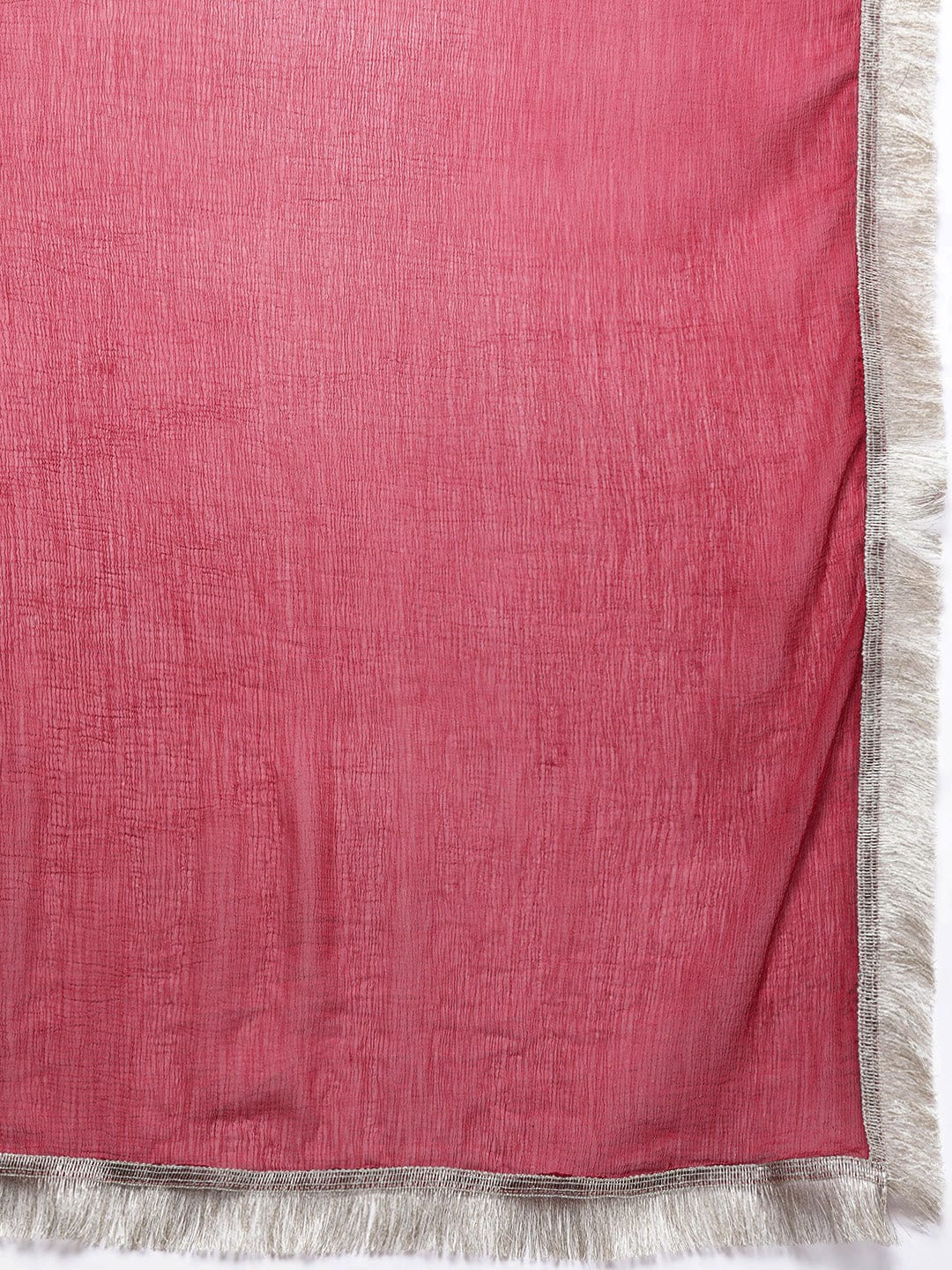 The Kurti Collection Women Maroon Angrakha Style Zari Embroidered Anarkali With Bottom & Dupatta