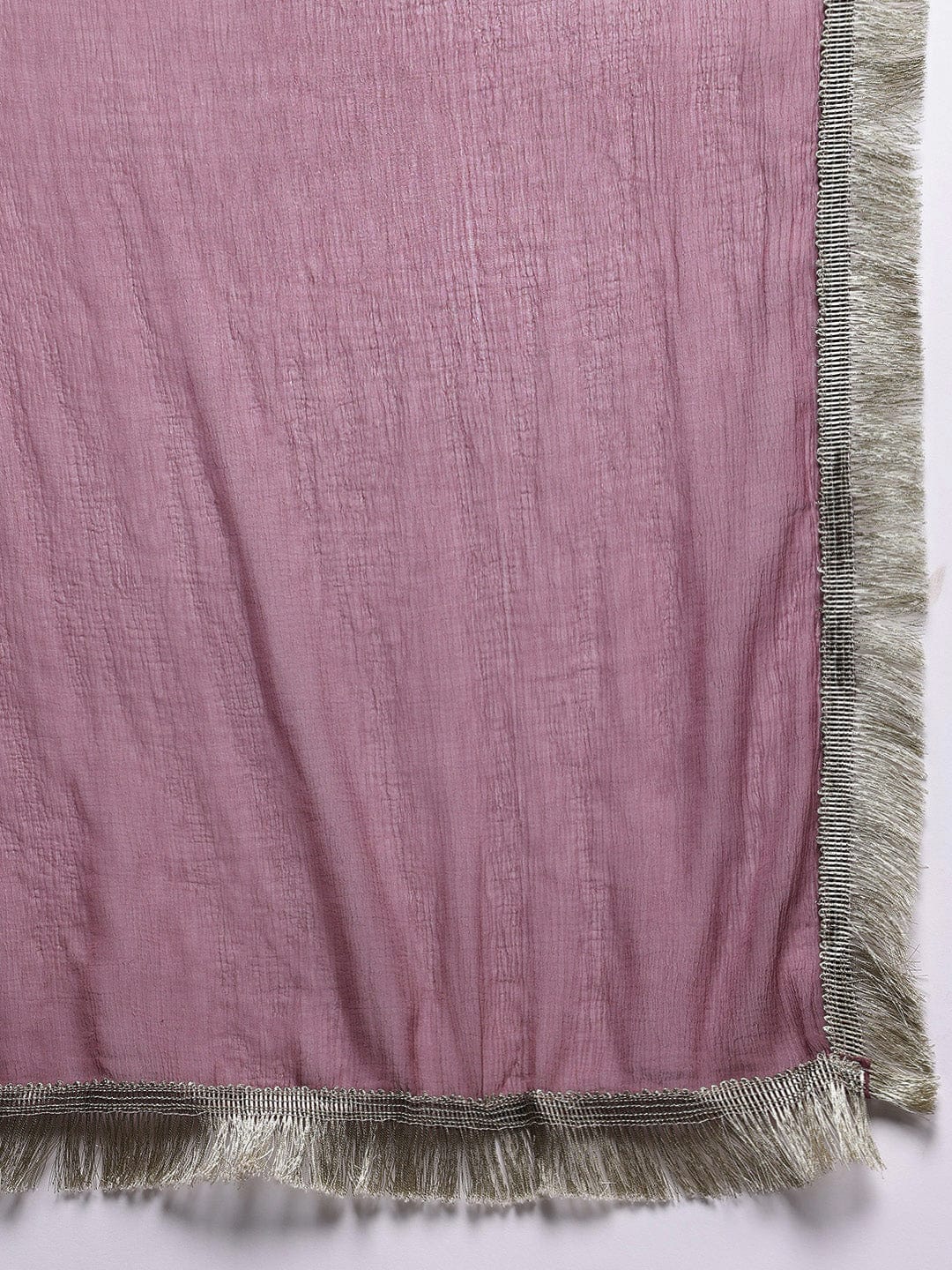 The Kurti Collection Women Mauve Zari Embroidered Sequins Embellished Kurta Set With Dupatta