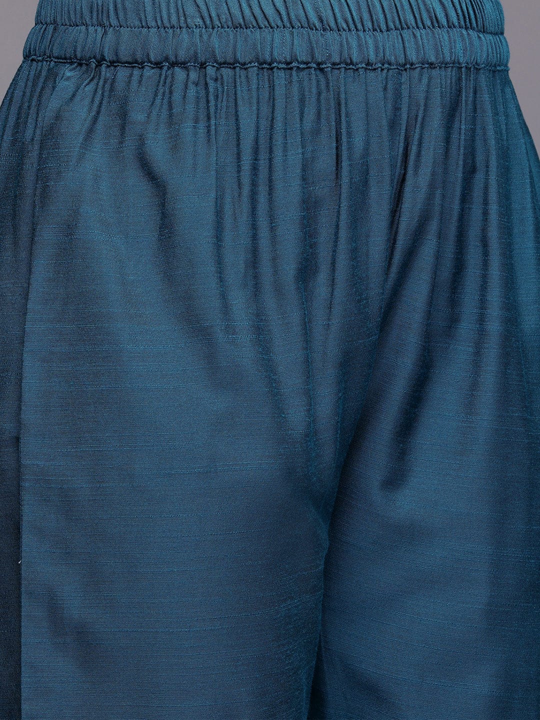 The Kurti Collection Women Blue Zari Embroidered Kurta With Bottom And Dupatta