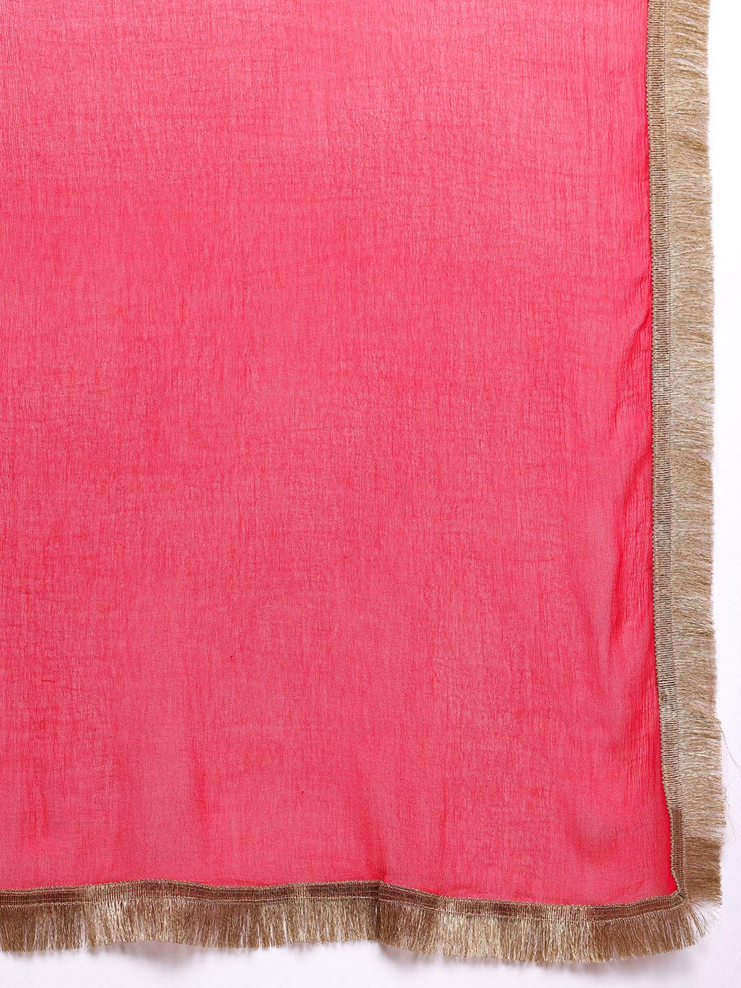 The Kurti Collection Women Fuchsia Thread and Zari Embroidered Sequins Embellished Kurta Set with Dupatta