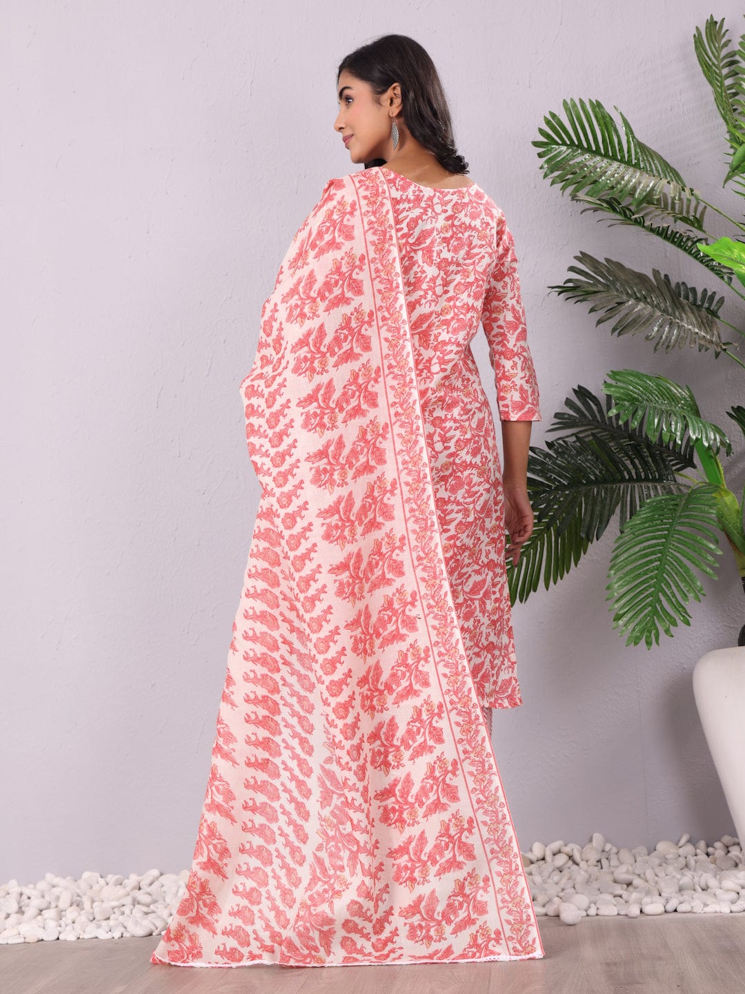 The Kurti Collection Women Ethnic Printed Kurta With Trouser & Dupatta