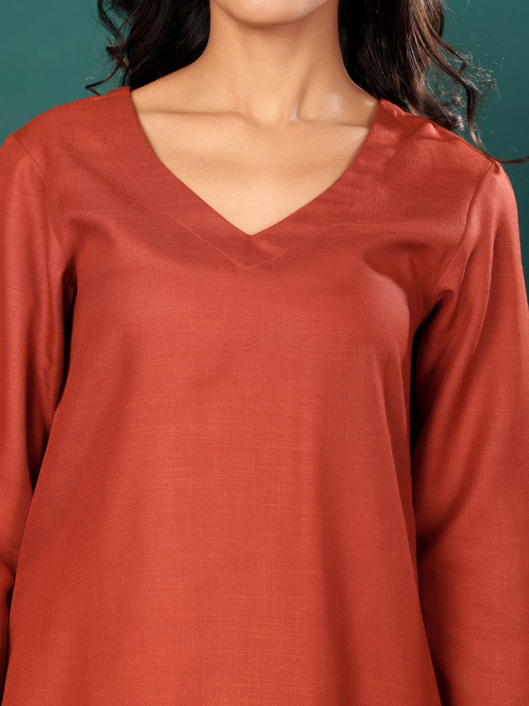 The Kurti Collection Women V Neck Straight Kurta With Pants & Dupatta