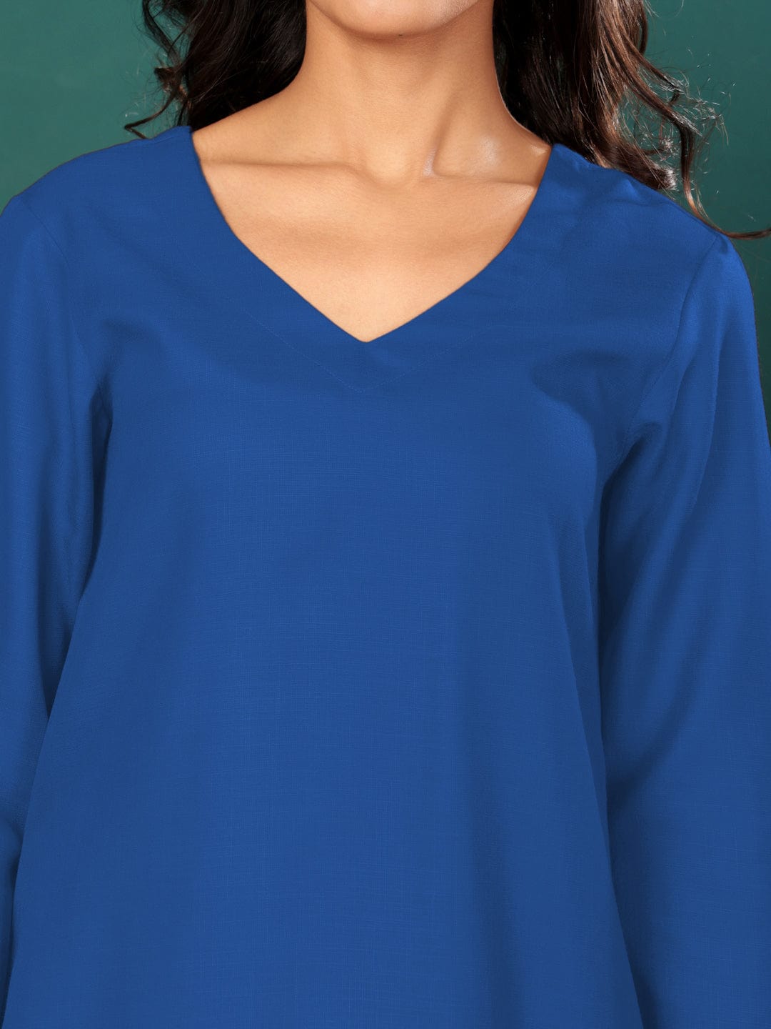 The Kurti Collection Women V Neck Straight Kurta With Pants & Dupatta